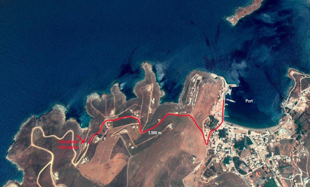 Amelia Beachfront Villa Korissia  Dış mekan fotoğraf